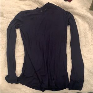 GAP xs navy soft long sleeve shirt comfy buttons